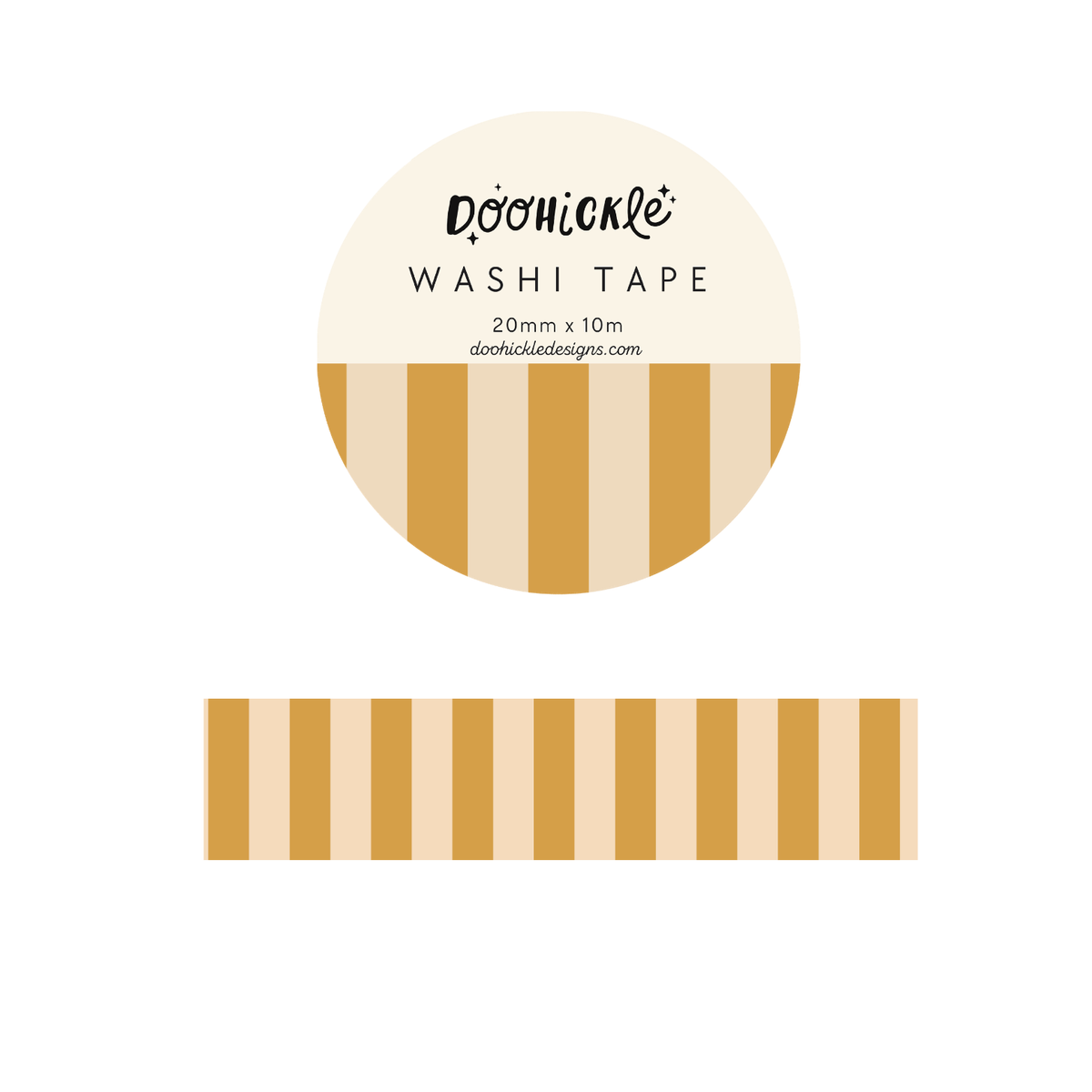 Yellow Stripe - Washi Tape - 20mm