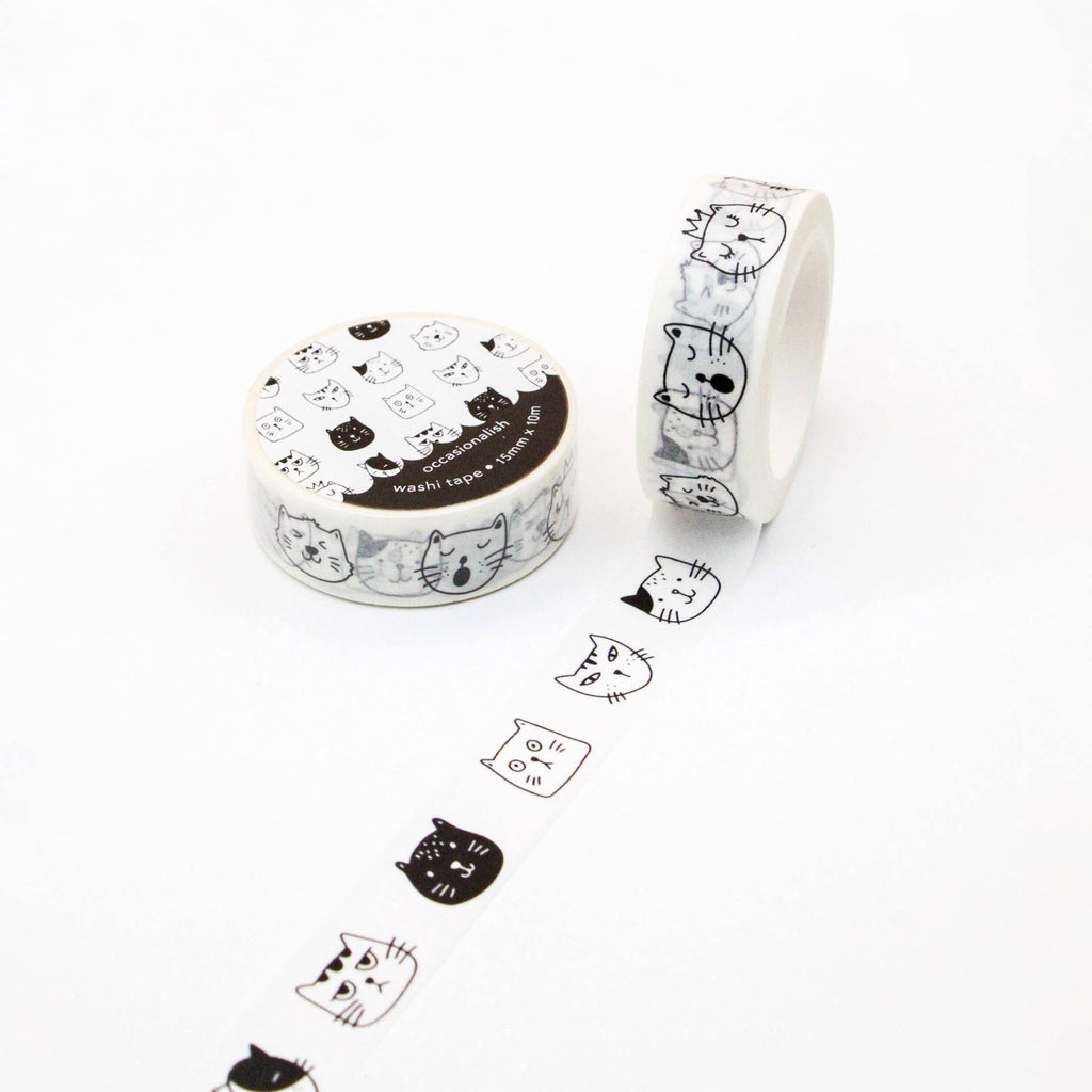 Faces of Meows - Washi Tape - 15mm