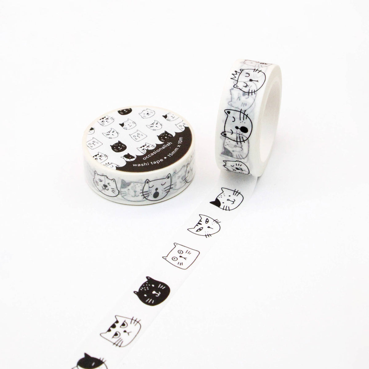 Faces of Meows - Washi Tape - 15mm