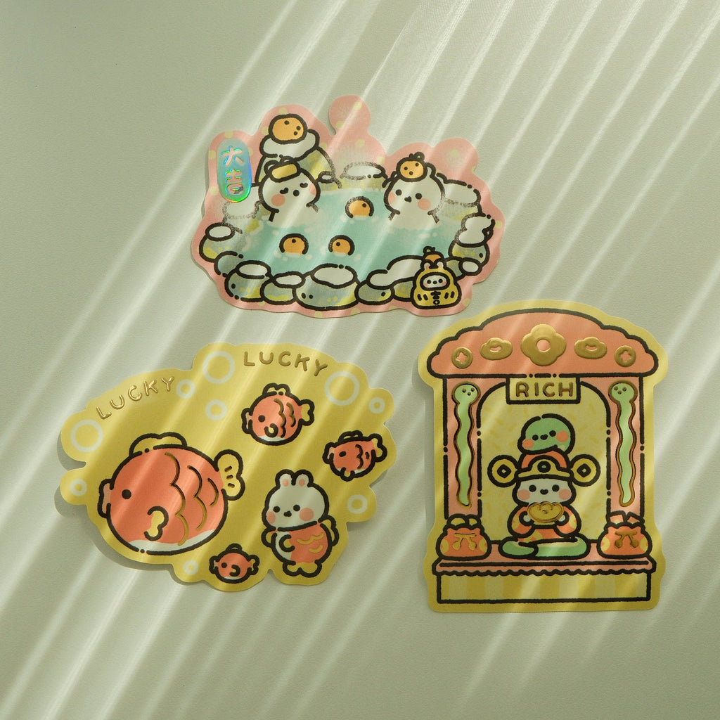Bunnies Die-Cut Stickers (LNY Collection)