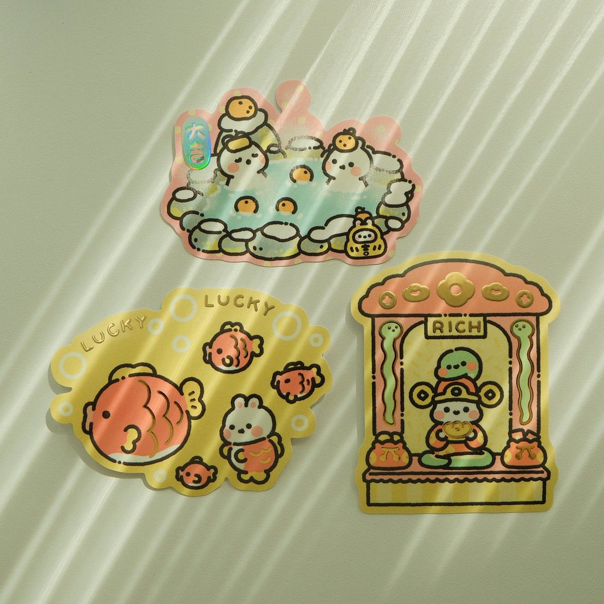 Bunnies Die-Cut Stickers (LNY Collection)
