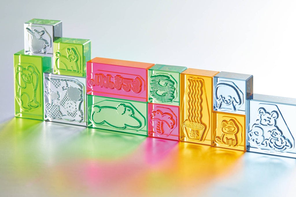KORI JIRUSHI Color Acrylic Stamp — 3pcs Set