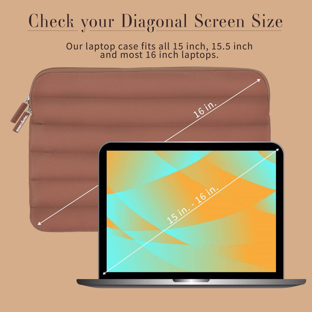 Puffer Laptop Sleeve - 2 sizes  - 6 colors 