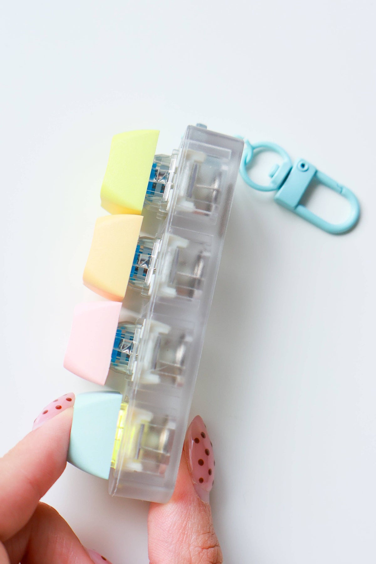 Delete Stress Keyboard Fidget Keychain