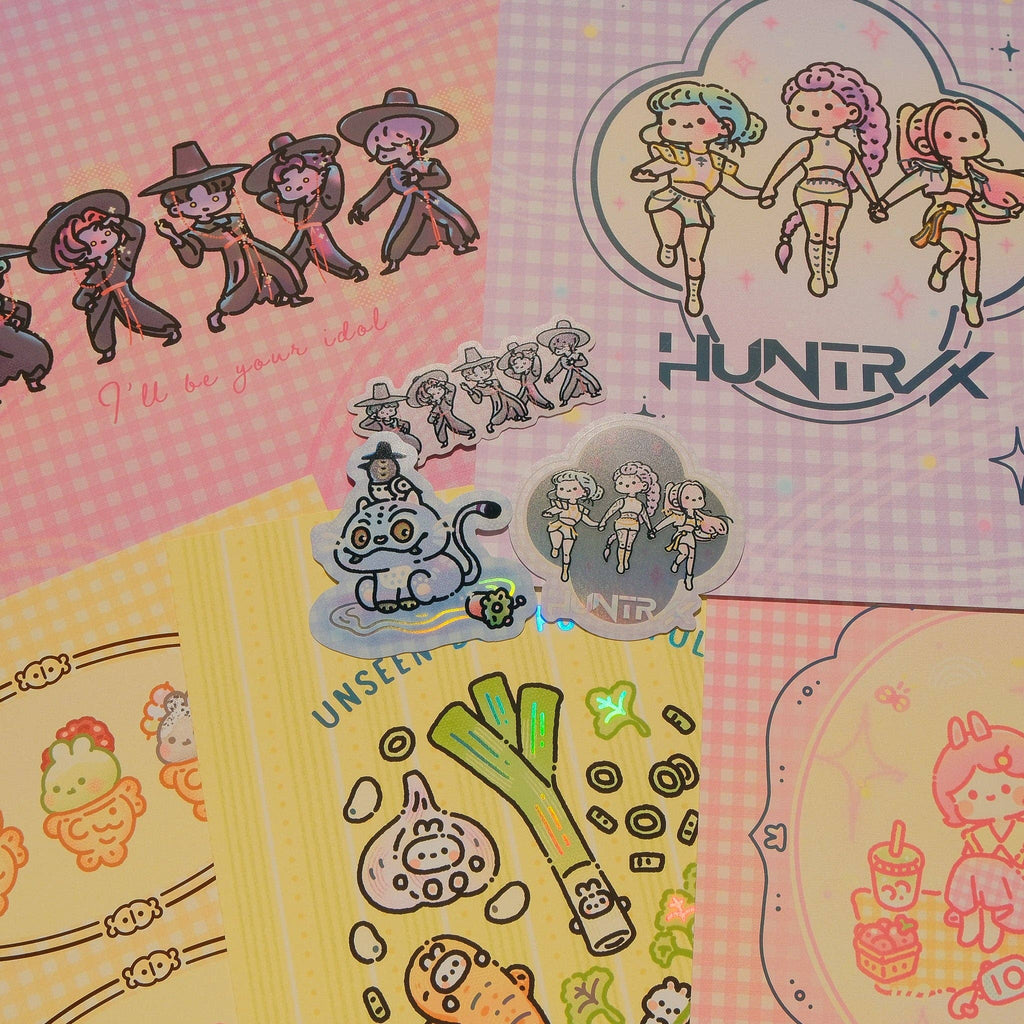 Tiger & Bird (Derpy & Sussy) - Kpop Demon Hunters Foil Sticker