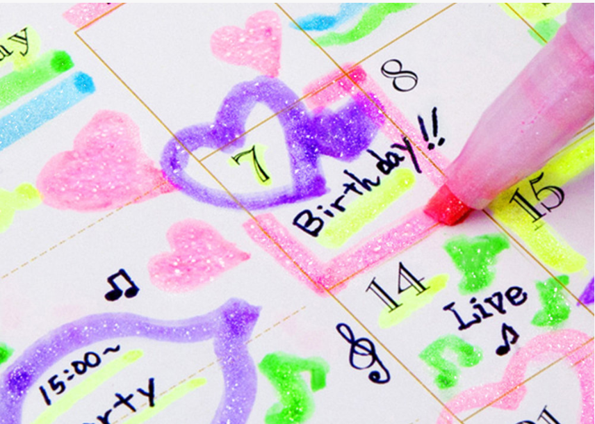 【JAPANESE STATIONERY】ZEBRA GLITTER HIGHLIGHTER  KIRARICH SET
