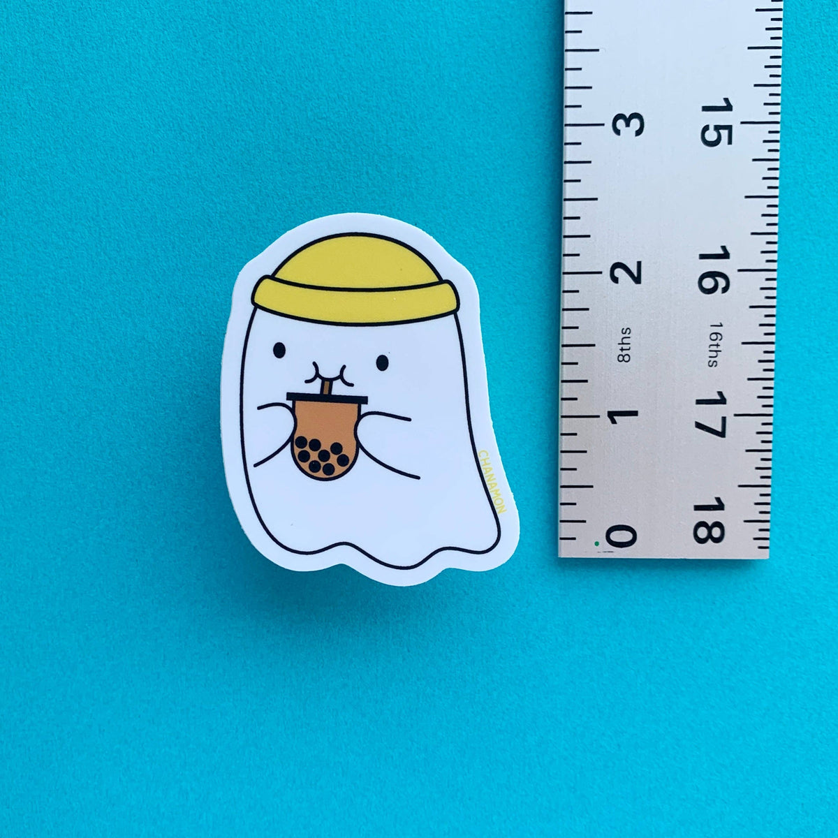 Bubble Tea Ghost Sticker