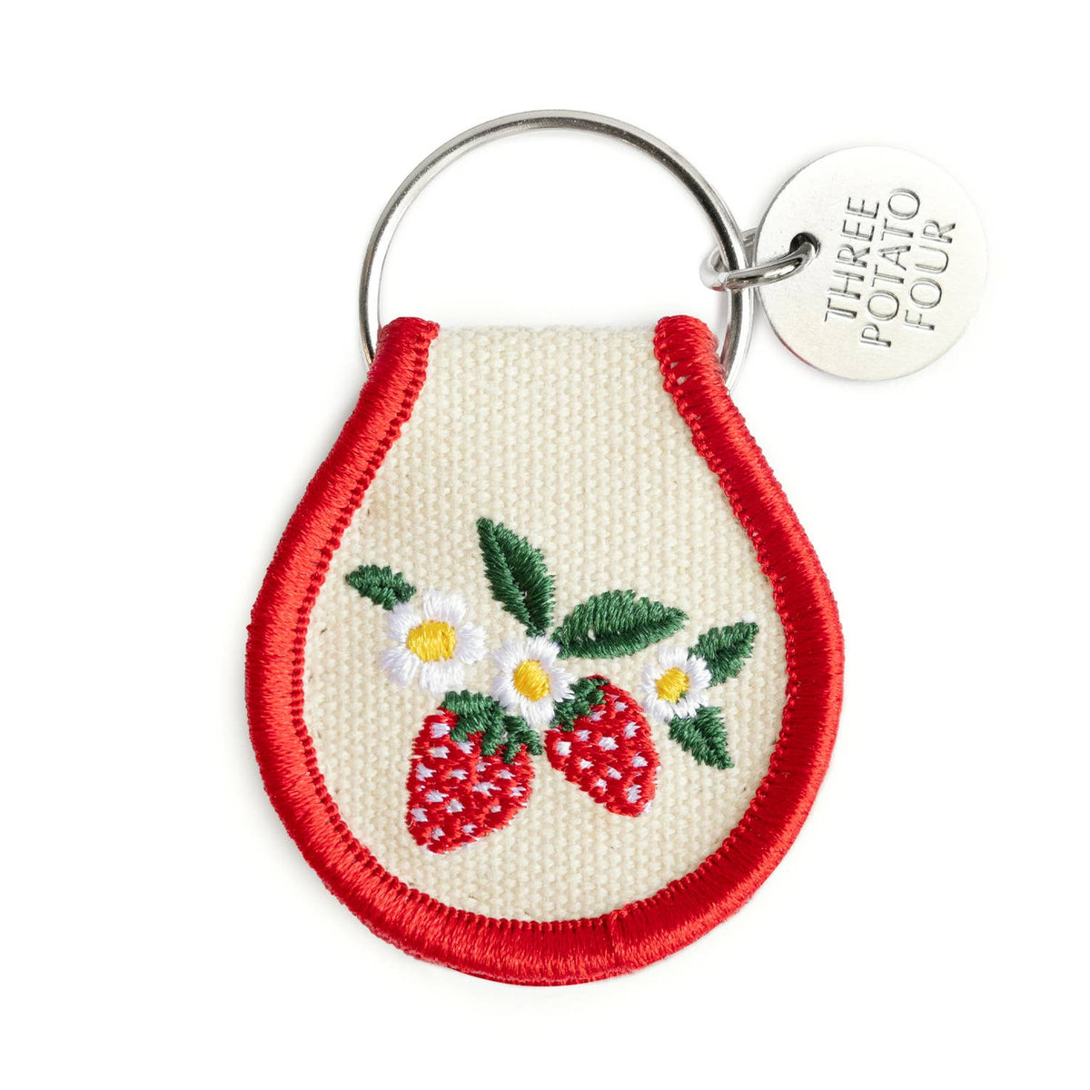 Patch Keychain - Strawberry Blossom