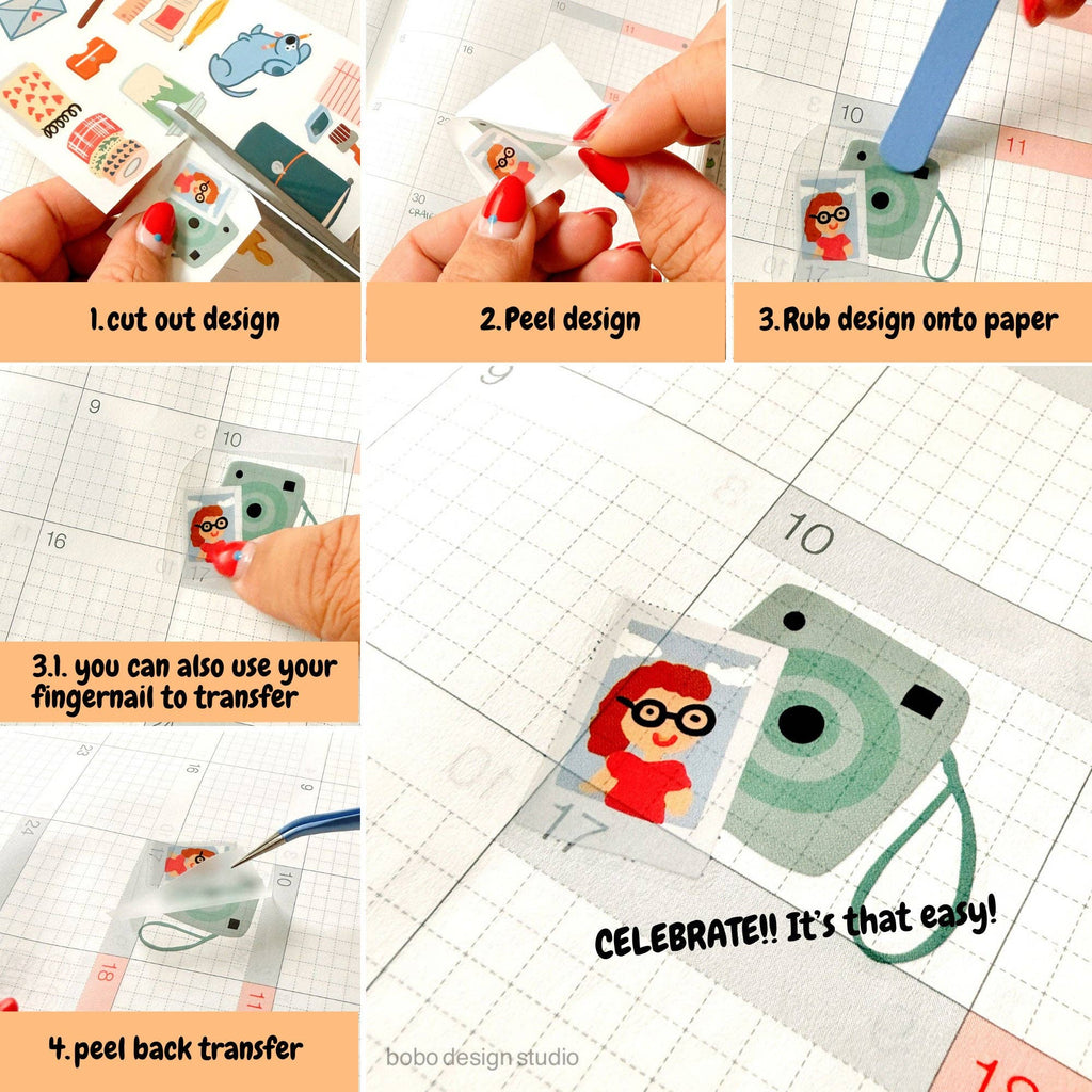 Bobo Paper Tattoo Transfer Sheet  - Work From Home