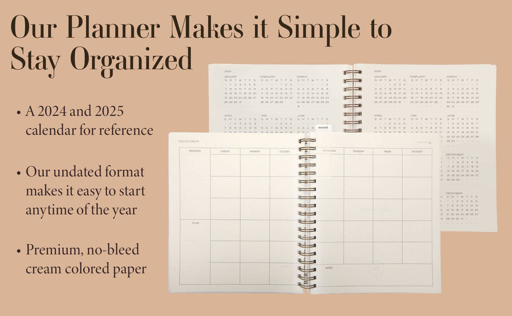 The Yearly Planner - Spiral - Undated
