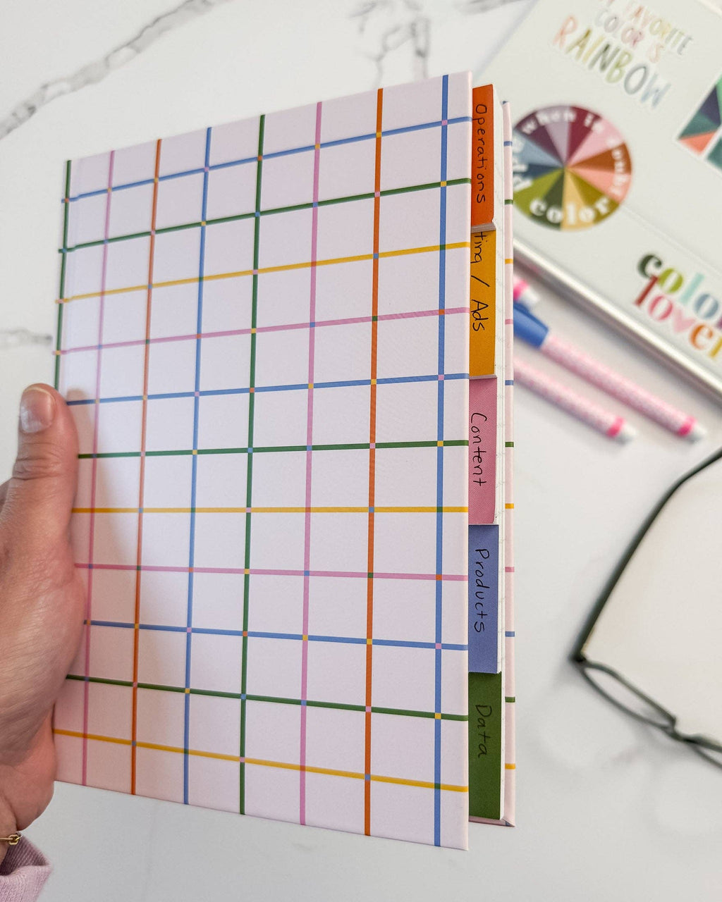 Colorful Tabbed Notebook