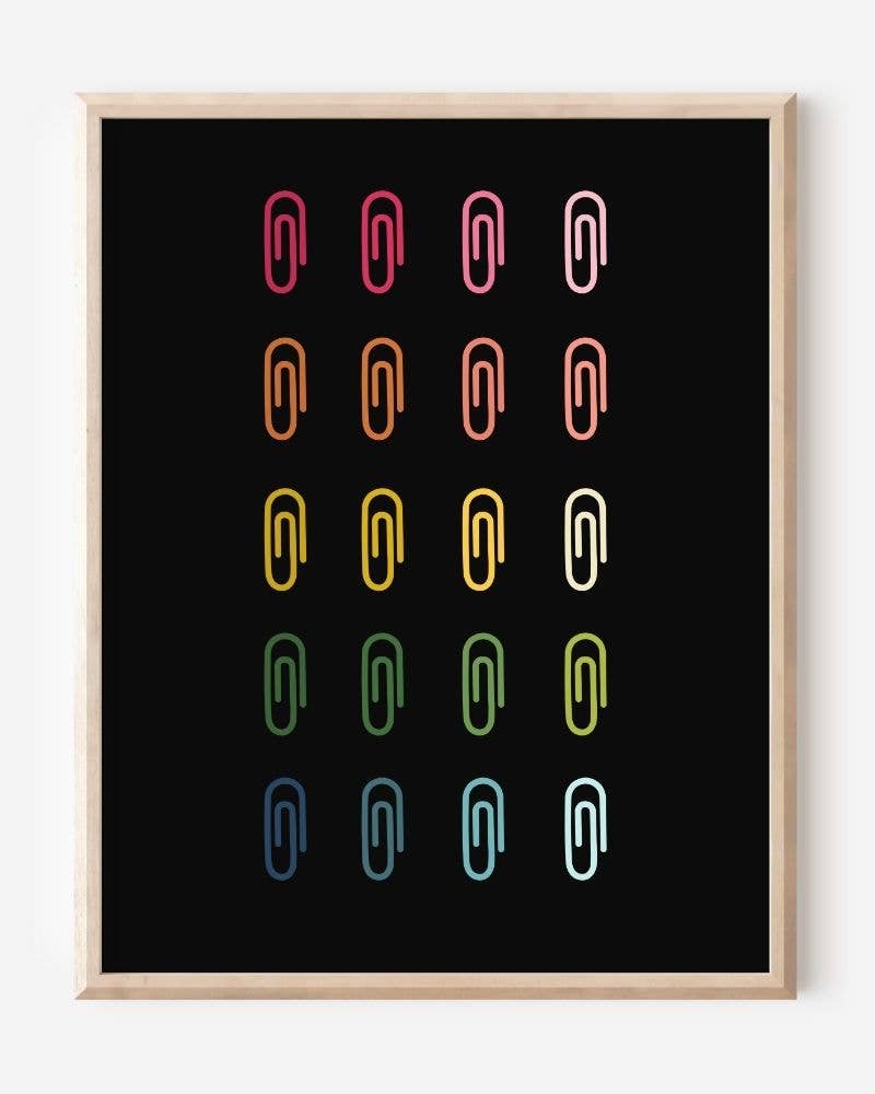 Beautifully Ordinary: Paper Clips Art Print