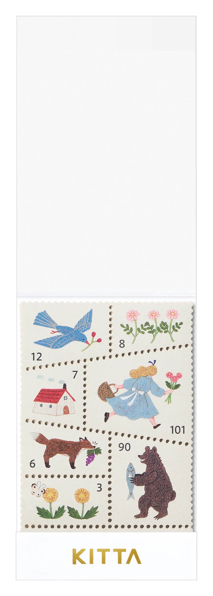 KITTA Portable Washi Decorative Tape -Stamp style-