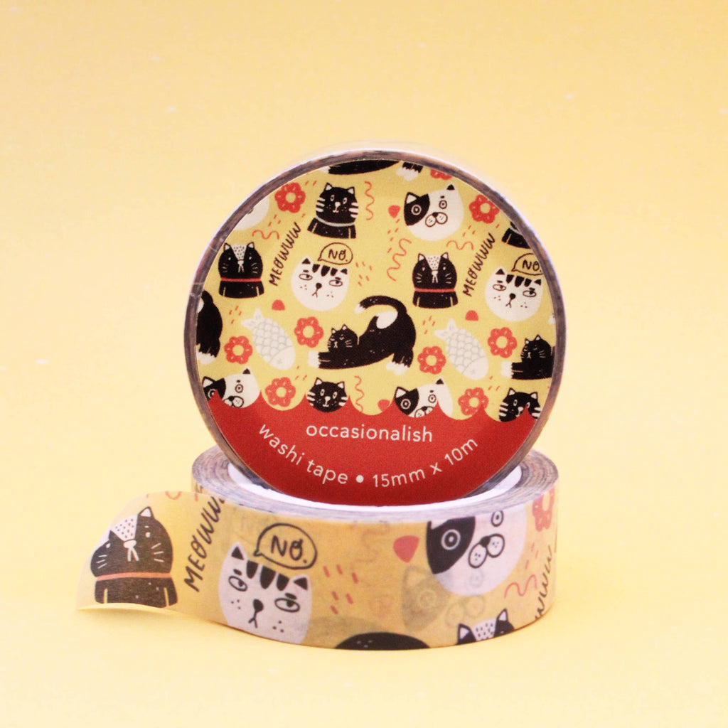 Feline Friends - Washi Tape - 15mm