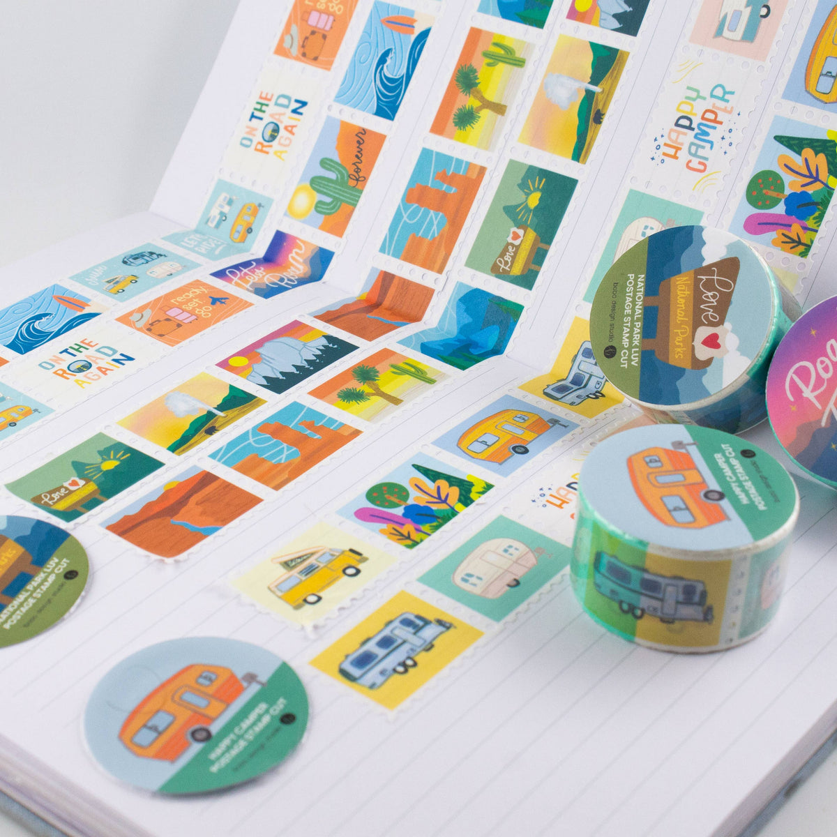 Road Tripper - Postage Stamp Washi Tape