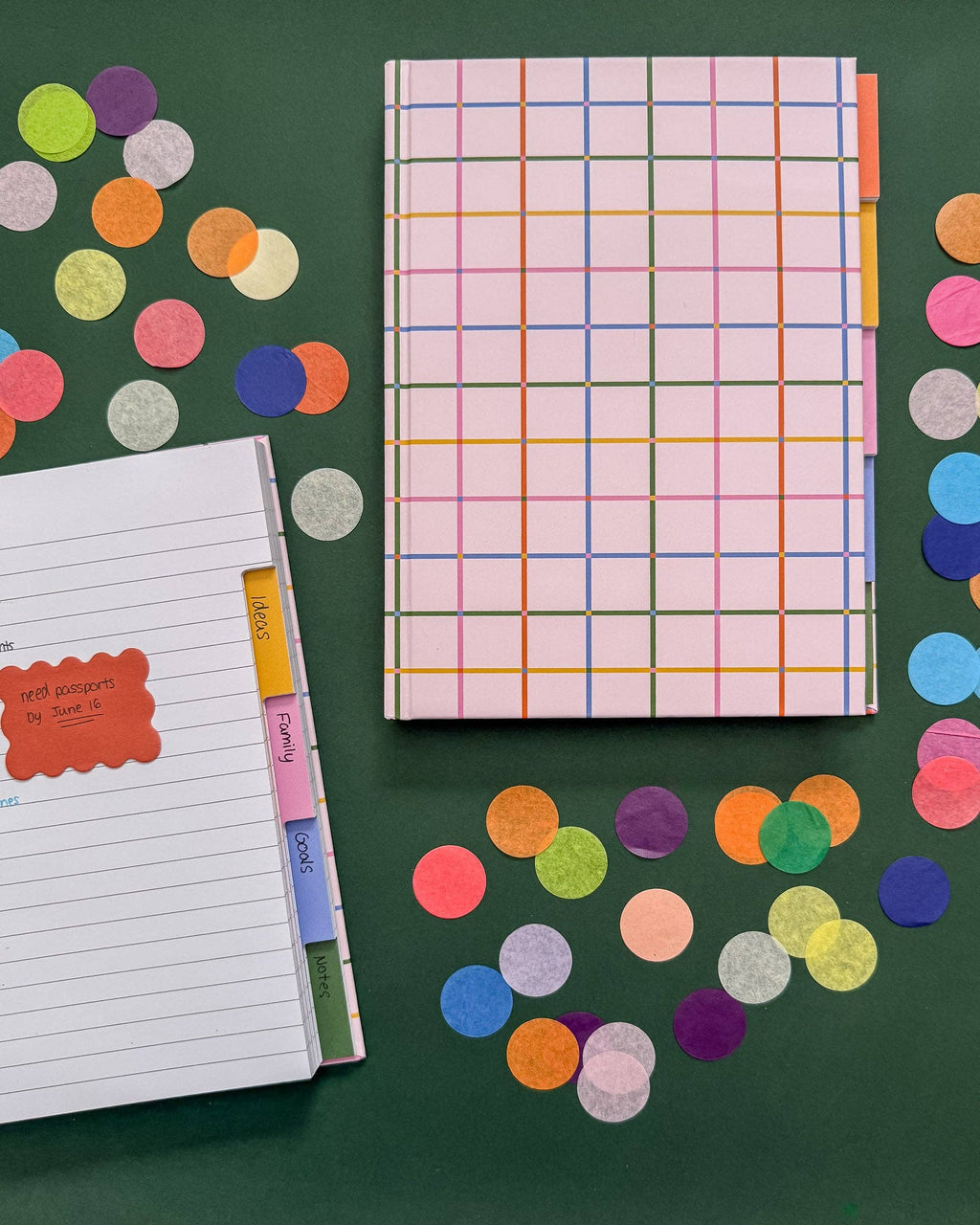 Colorful Tabbed Notebook