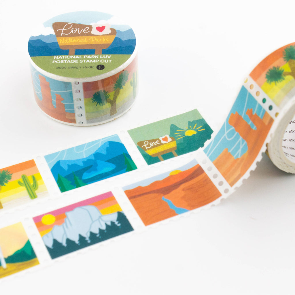National Park Luv - Postage Stamp Washi Tape
