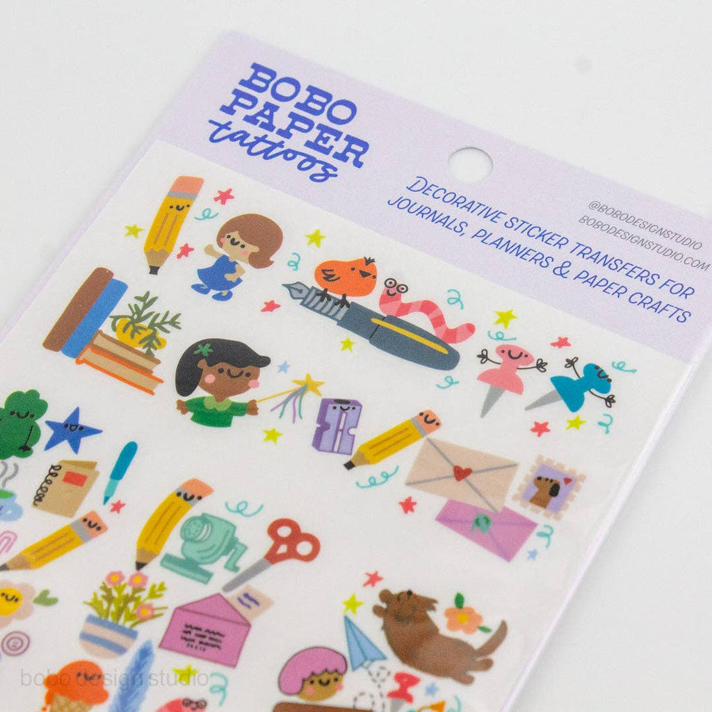 Bobo Paper Tattoo Transfer Sheet  - Work From Home