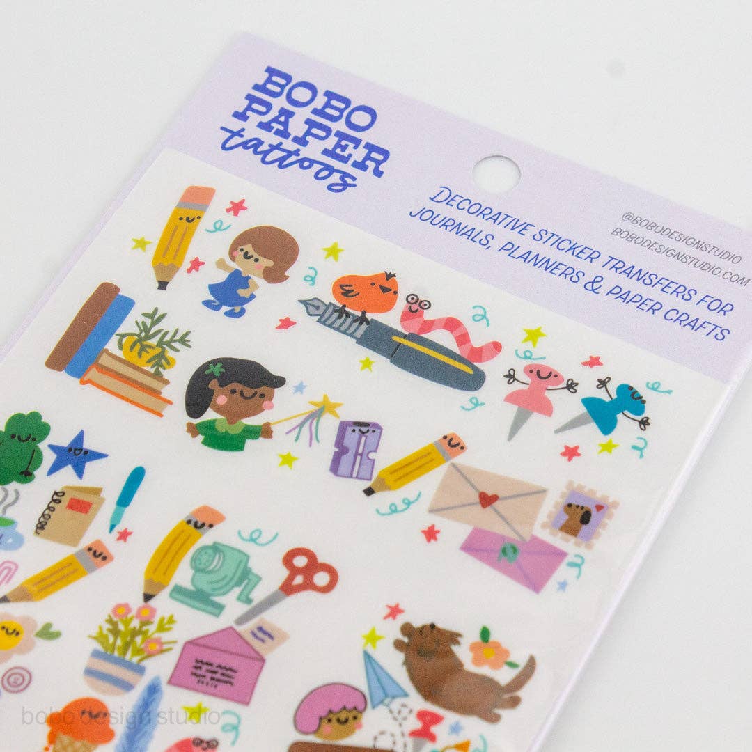 Bobo Paper Tattoo Transfer Sheet  - Work From Home