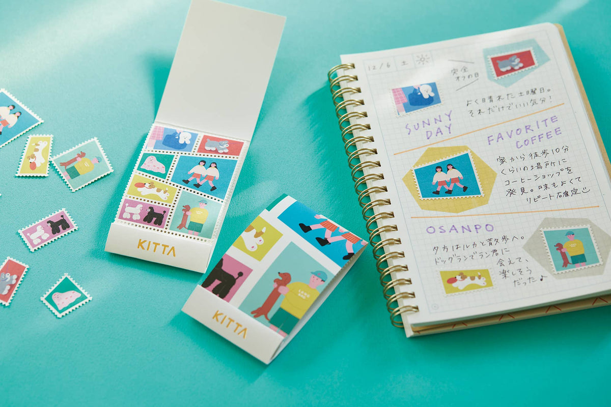 KITTA Portable Washi Decorative Tape -Stamp style-