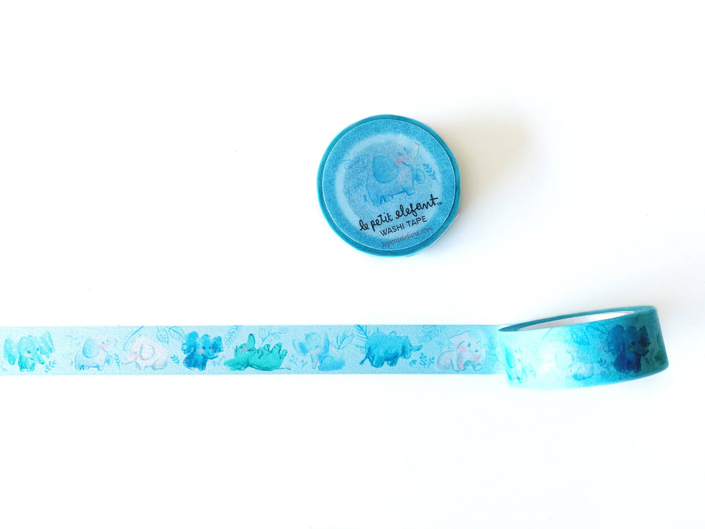 Blue Elephant Washi Tape