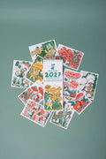2027 Gnomes & Mushrooms Postcard Wall Calendar Phoebe Wahl