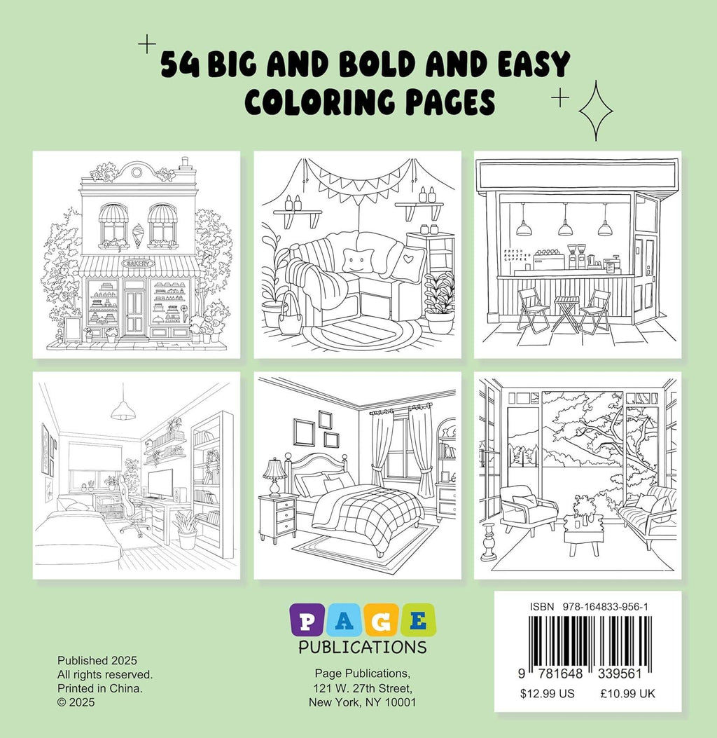 Little Corner: Bold and Easy Coloring Book