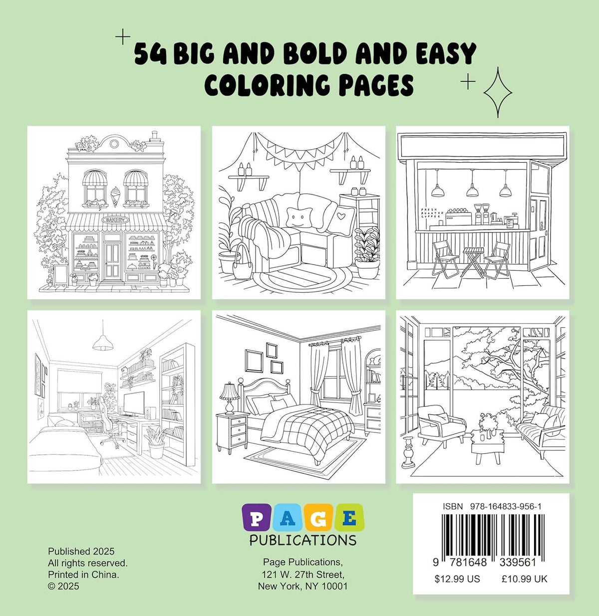 Little Corner: Bold and Easy Coloring Book