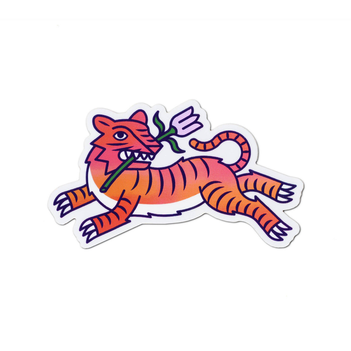 Speedy Tiger Sticker No.6 (Holographic)