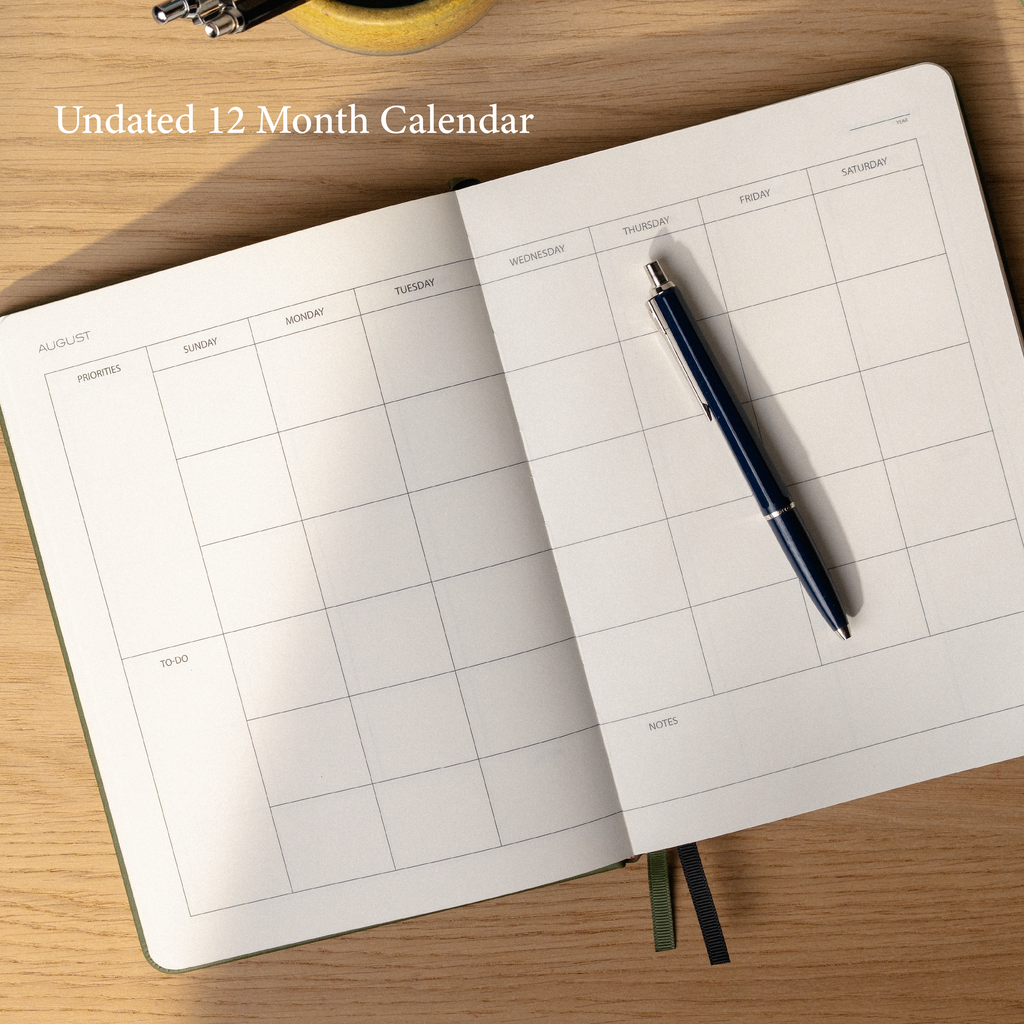Yearly Workflow Planner - Undated
