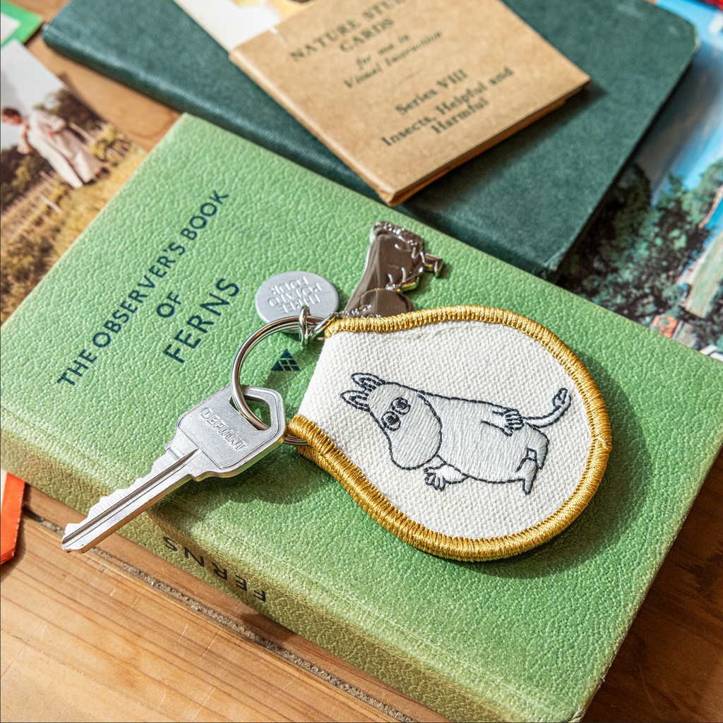 3P4 x Moomin® - Moomintroll Wave Patch Keychain + Charm