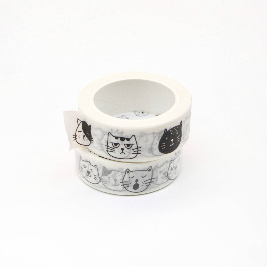 Faces of Meows - Washi Tape - 15mm