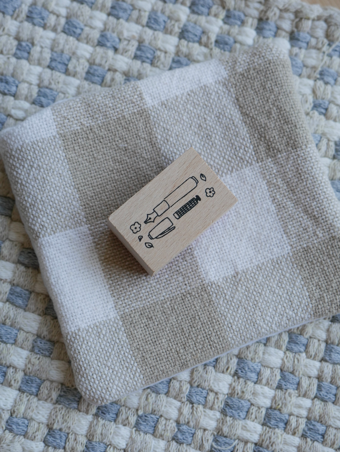 Fountain pen - wooden stamp