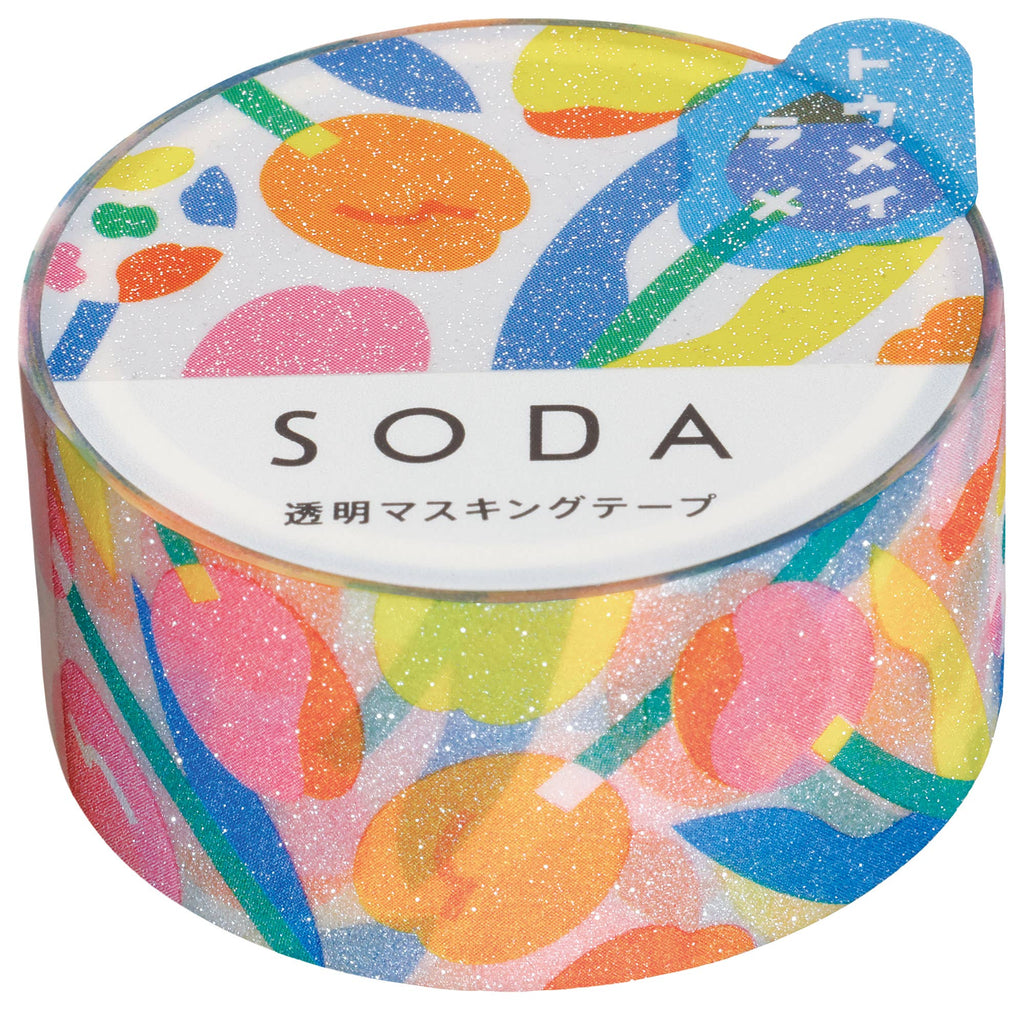 SODA Transparent Masking Tape - Glitter