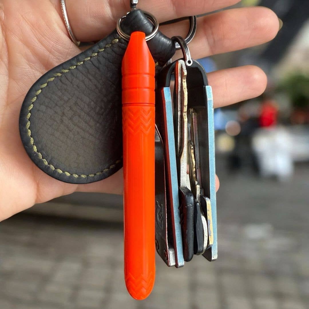 Pokka® Keyring Pen 24pc Display Blaze Orange/Safety Yellow