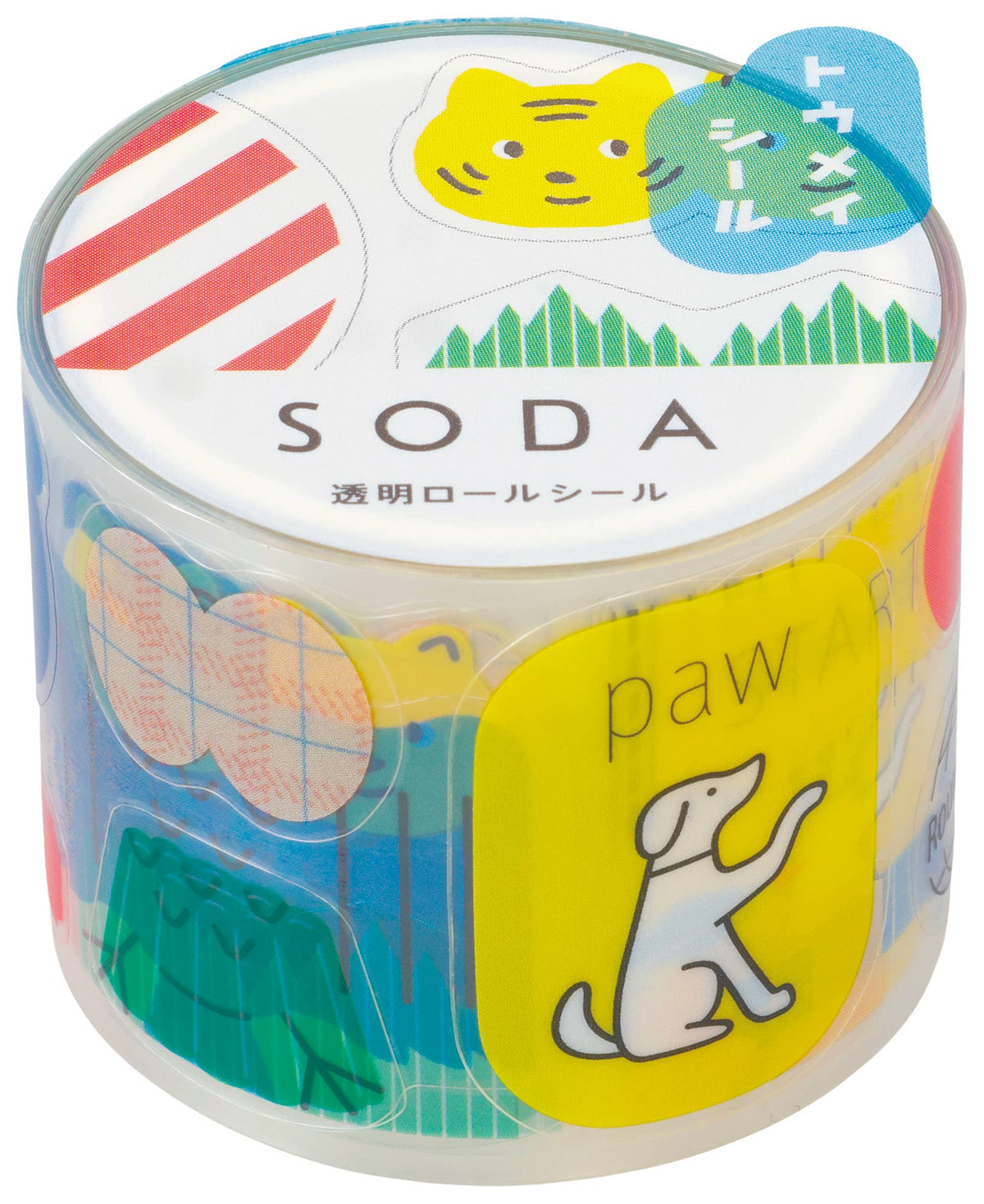 SODA transparent Masking Tape Sticker type