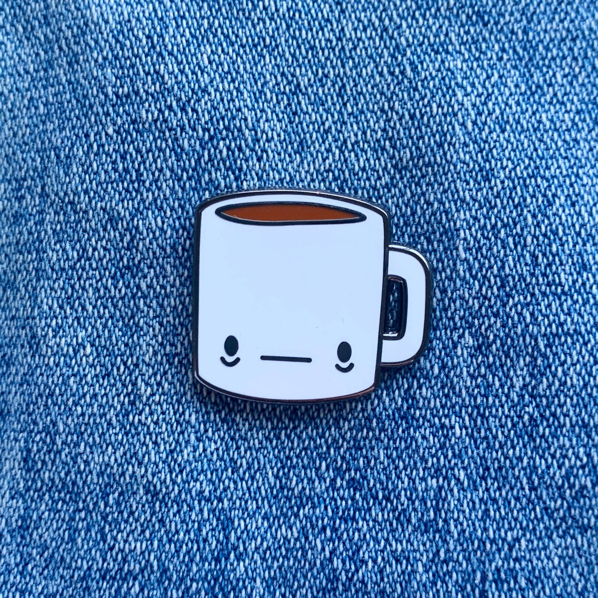 Tired Coffee Mug Enamel Pin