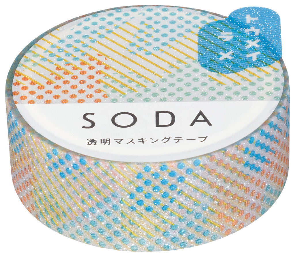 SODA Transparent Masking Tape - Glitter