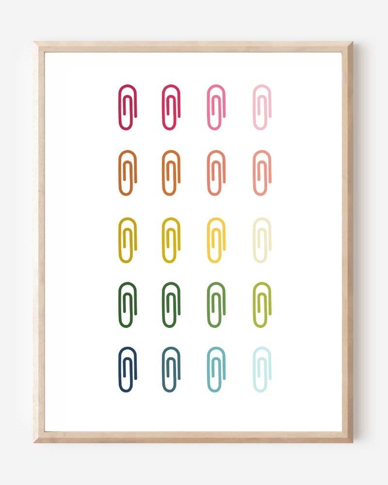 Beautifully Ordinary: Paper Clips Art Print
