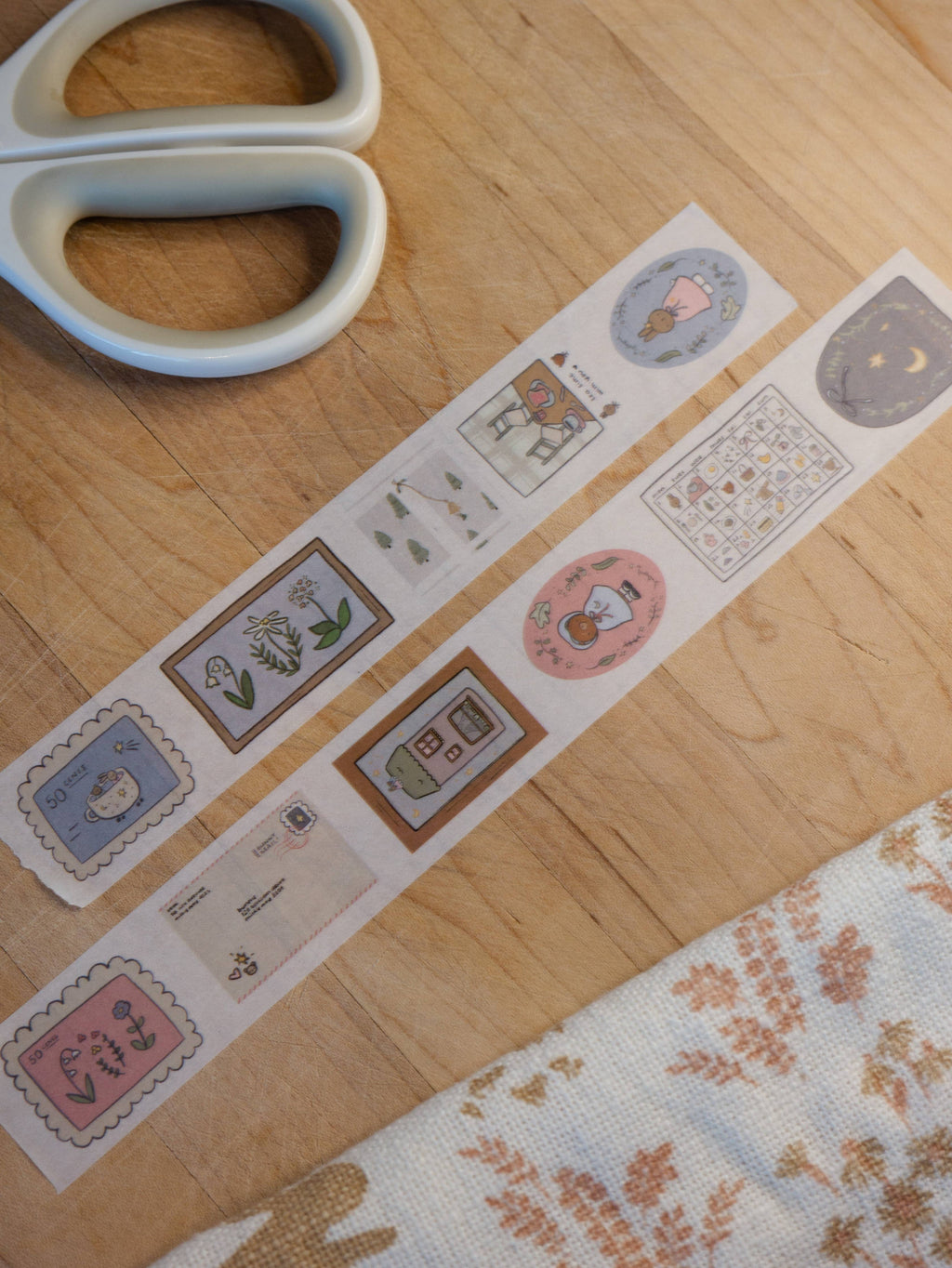 Bunny and bear - 25mm washi tape