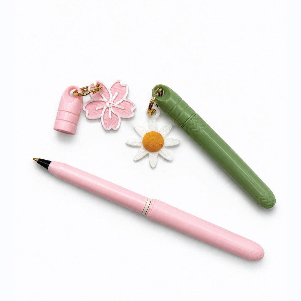 Pokka® Keyring Pen 24pc Display - Cherry Blossom/Daisy Charm