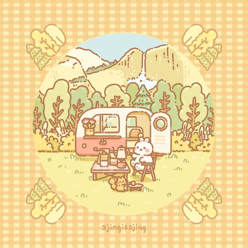 Yosemite National Park Art Print (Standard size or Mini size)