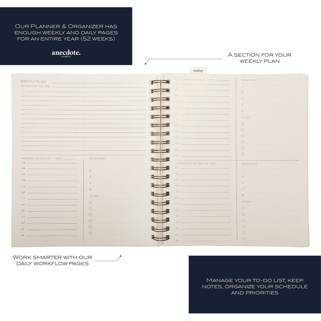 The Yearly Planner - Spiral - Undated