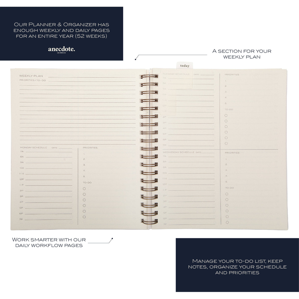 The Yearly Planner - Spiral - Undated