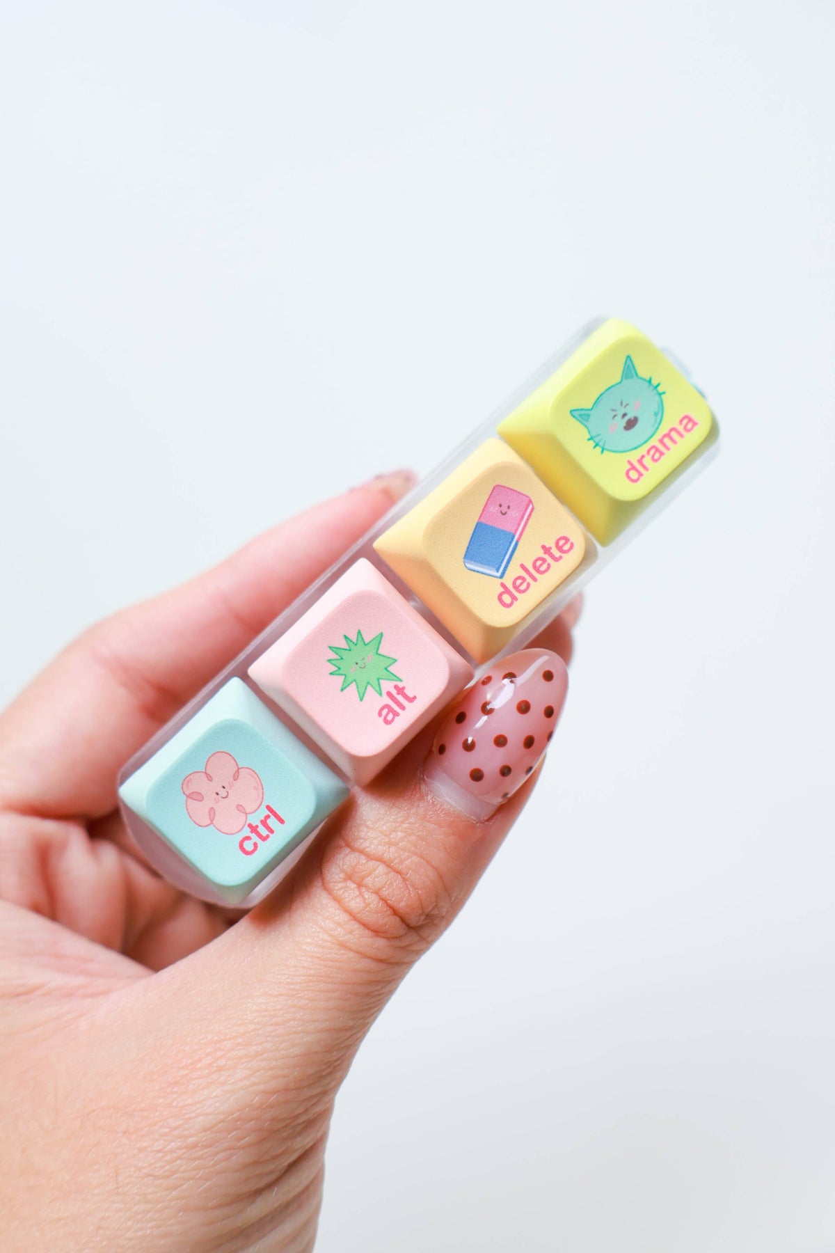 Delete Drama Keyboard Fidget Keychain