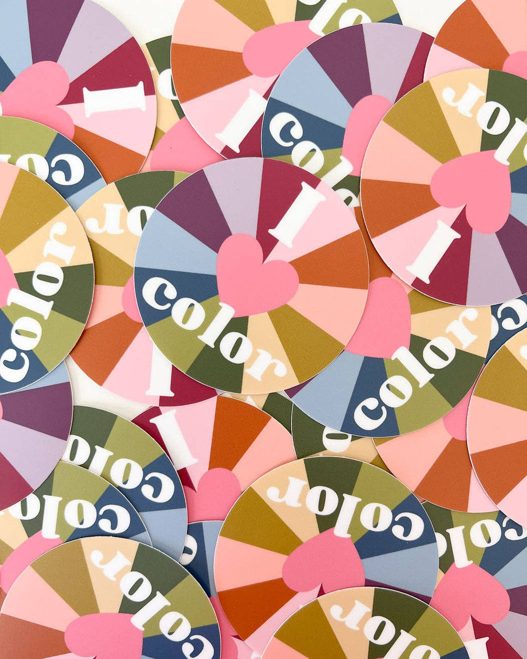 I Heart Color Sticker
