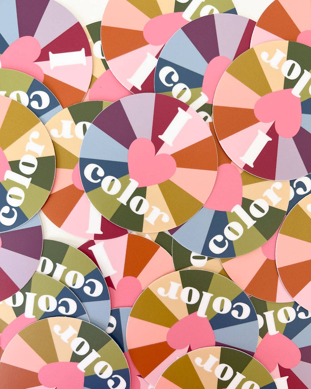 I Heart Color Sticker