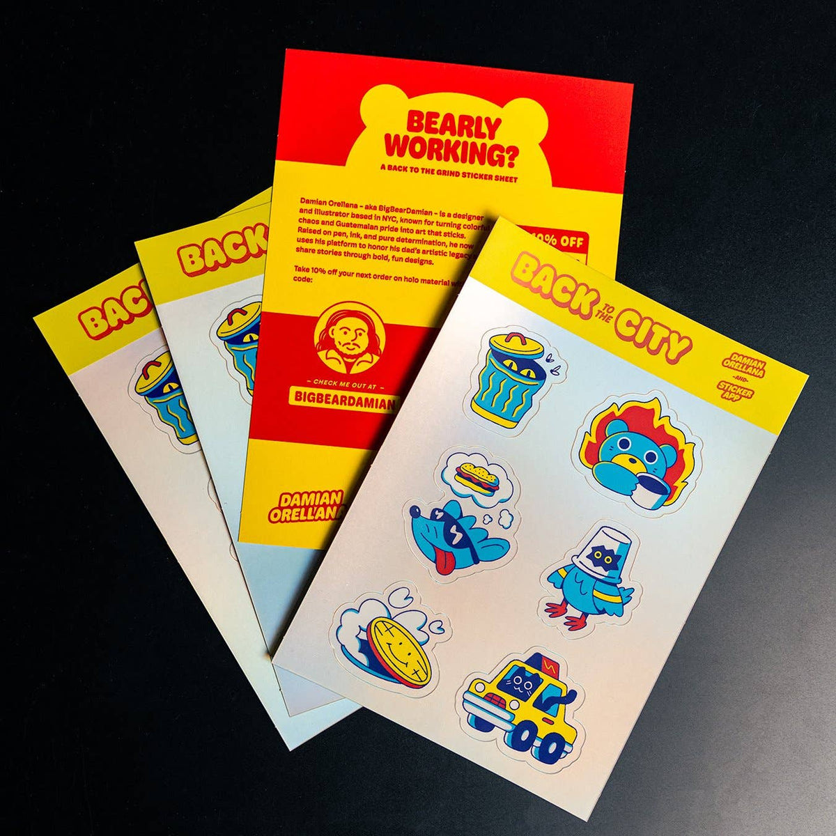 Back to the City Sticker Sheet (Matte holographic)
