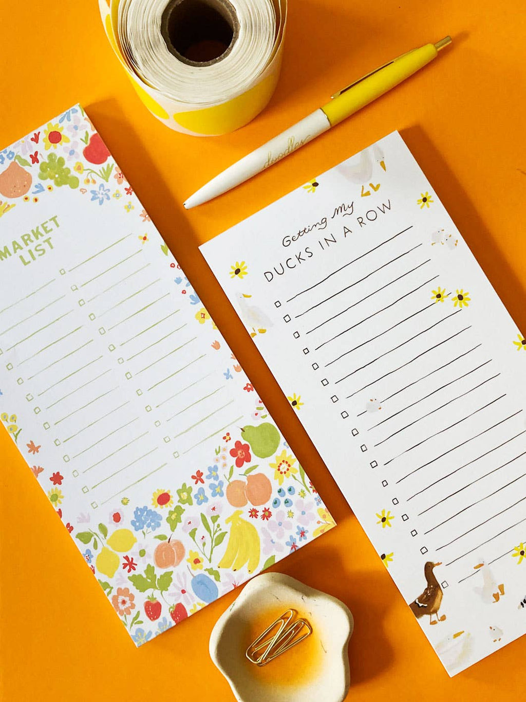 Ducks in a Row Listpad – Cute Magnetic To Do List Pad