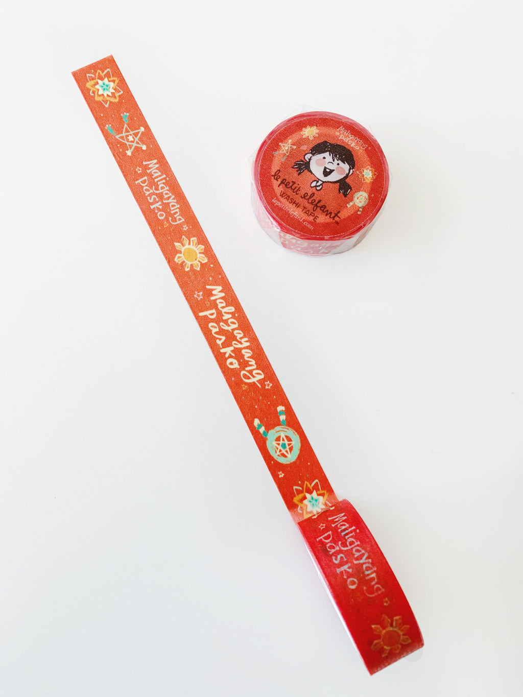 Maligayang Pasko Red Filipino Washi Tape